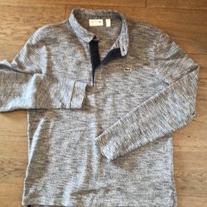 Men’s Lacoste space-dye pique LS polo